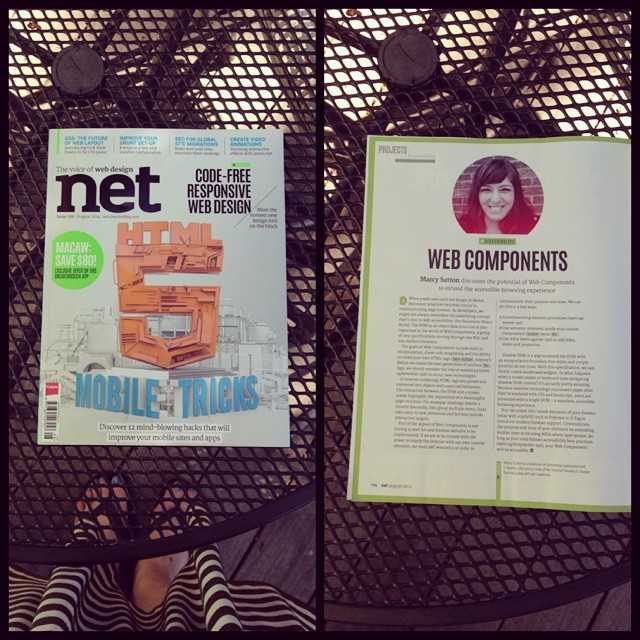 My Netmag article on Accessibility of Web Components in my hot little hands. Like 90° hot!